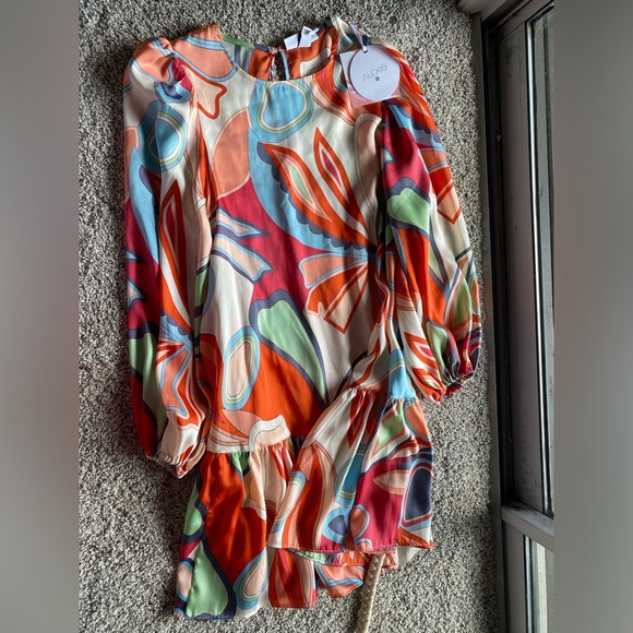 Alexis x Target Dress Retro Floral w/ Tiered Rope Belt - Picture 3 of 4